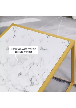 Best Pirce ๐ฏ HOMCOM Minimalist Art Deco Coffee Table with Laminate Marble Print Table Top and Underneath Storage Shelf White and Gold ๐ 10 Best Pirce ๐ฏ HOMCOM Minimalist Art Deco Coffee Table with Laminate Marble Print Table Top and Underneath Storage Shelf White and Gold ๐ -HOMCOM Sales Store Belk 887