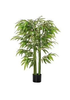 Brand new ❤️ HOMCOM 4FT Artificial Bamboo Tree Faux Decorative Plant in Nursery Pot for Indoor Outdoor Décor 🔥