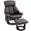 Flash Sale π HOMCOM Recliner with Ottoman Footrest Recliner Chair with Vibration Massage Faux Leather and Swivel Wood Base for Living Room and Bedroom Brown π₯° 2 Flash Sale π HOMCOM Recliner with Ottoman Footrest Recliner Chair with Vibration Massage Faux Leather and Swivel Wood Base for Living Room and Bedroom Brown π₯° -HOMCOM Sales Store Belk 931