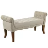Hot Sale โจ HOMCOM Traditional Style Entryway Bed End ๐ Shoe Bench with Button Tufted and Rounded Arm for Living Room Beige ๐คฉ 1 Hot Sale โจ HOMCOM Traditional Style Entryway Bed End ๐ Shoe Bench with Button Tufted and Rounded Arm for Living Room Beige ๐คฉ -HOMCOM Sales Store Belk 936