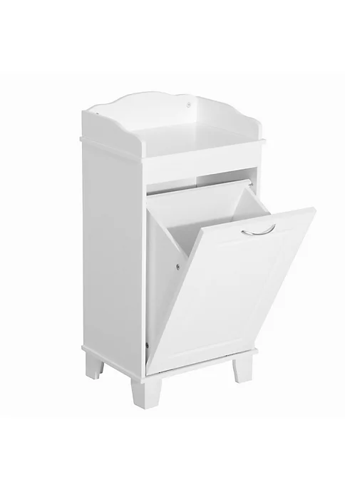 Flash Sale βοΈ HOMCOM 31" Tilt Out Laundry Hamper Free Standing Home Organizer Hamper Bathroom Storage Cabinet White π₯ 3 Flash Sale βοΈ HOMCOM 31" Tilt Out Laundry Hamper Free Standing Home Organizer Hamper Bathroom Storage Cabinet White π₯